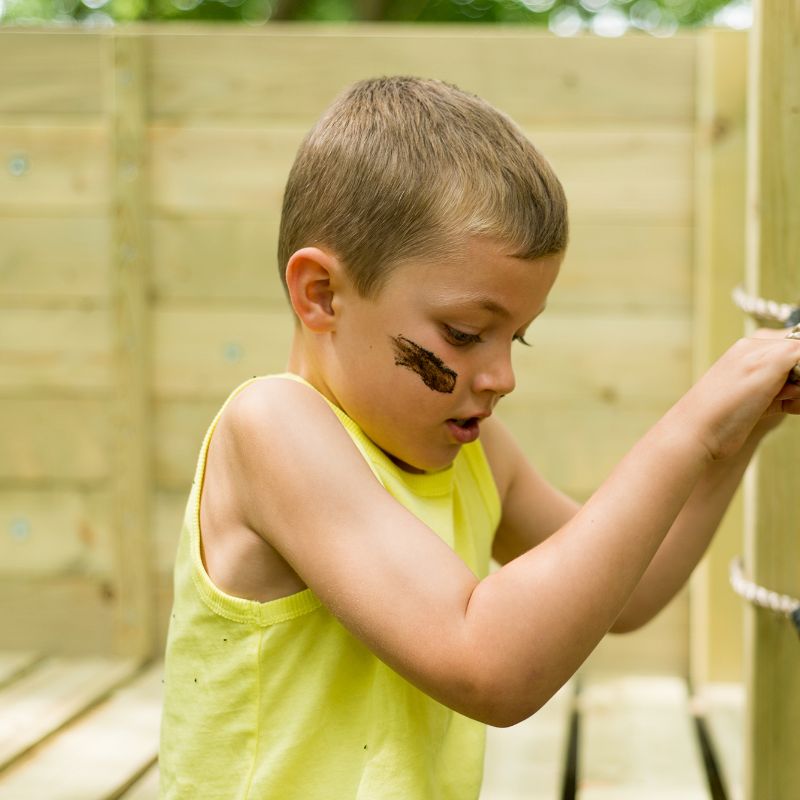 Wooden Climbing Cube Kid playing