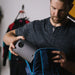 XGIMI Halo+ Portable Projector in back pack