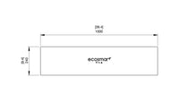 Ecosmart fire XL900 burner cover dimension