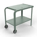 Vallone Garden trolley with Shelf angled view in Euacalyptus
