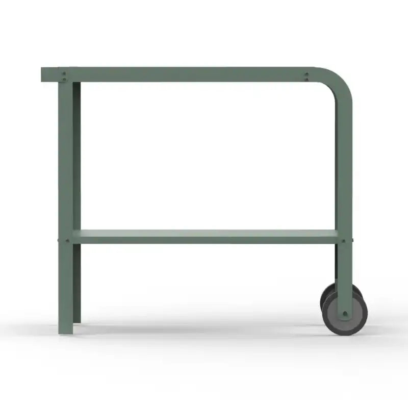 Vallone Garden trolley with shelf in Eucalyptus