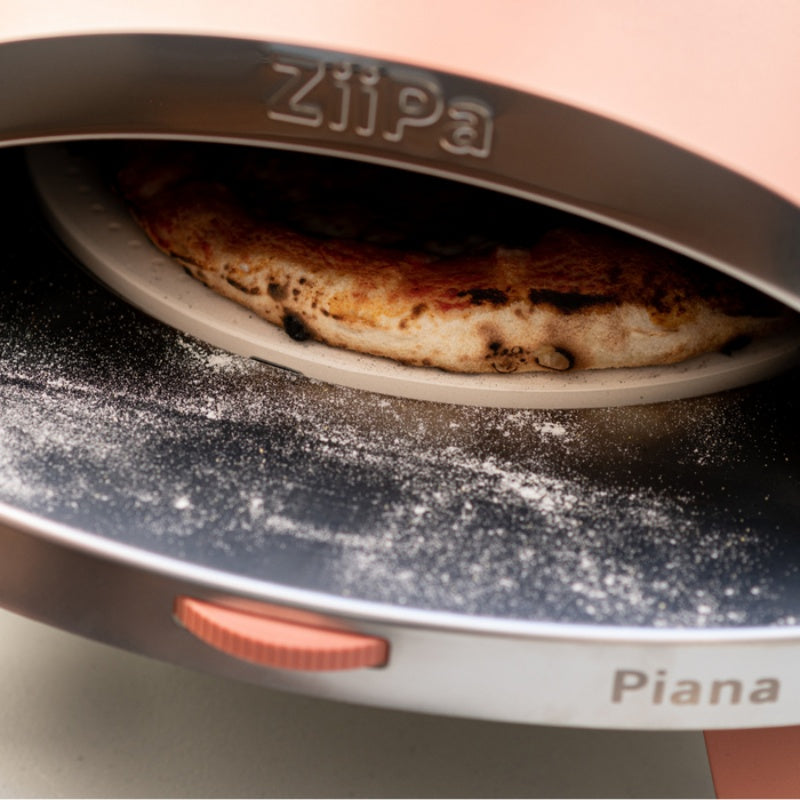 ZiiPa Piana Wood Pellet Pizza Oven pizza inside