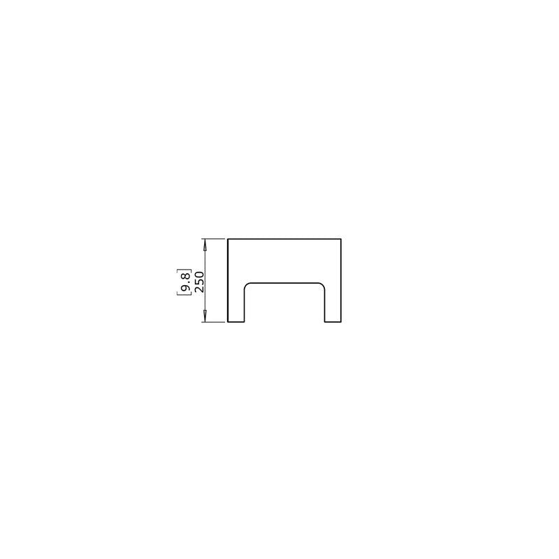 Ecosmart Fire L1080 Fire Screen Fireplace Screens Side Drawing