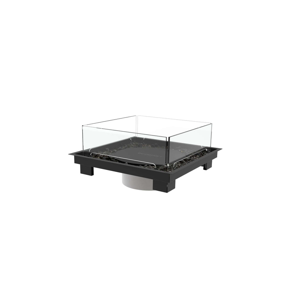 ecosmart fire ab8 burner cover square glass screen