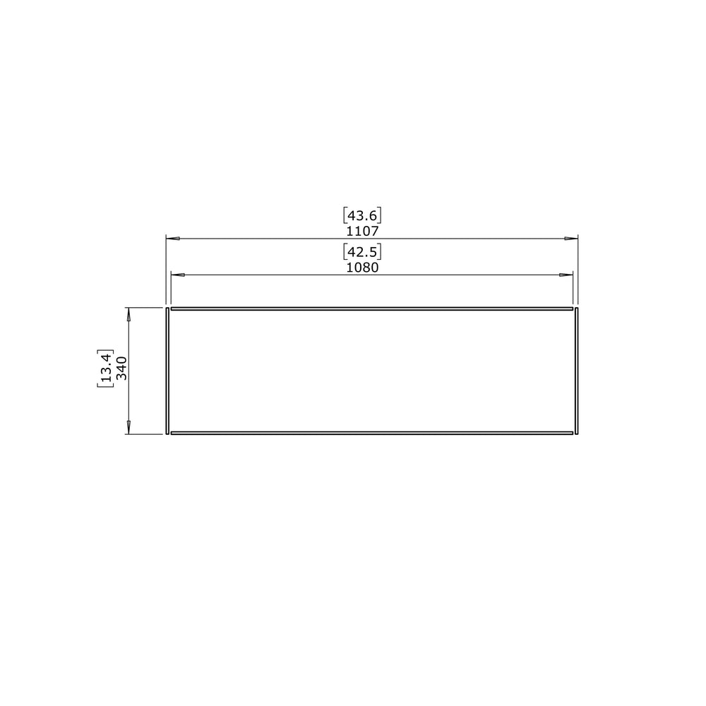 ecosmart fire L1080 Fire Screen Fireplace Screens Side Drawing