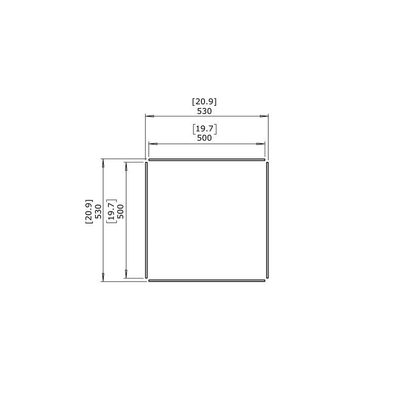 Ecosmart Fire S500 Fireplace Screen Top