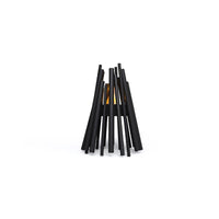 Ecosmart Fire stix in Black ith black burner
