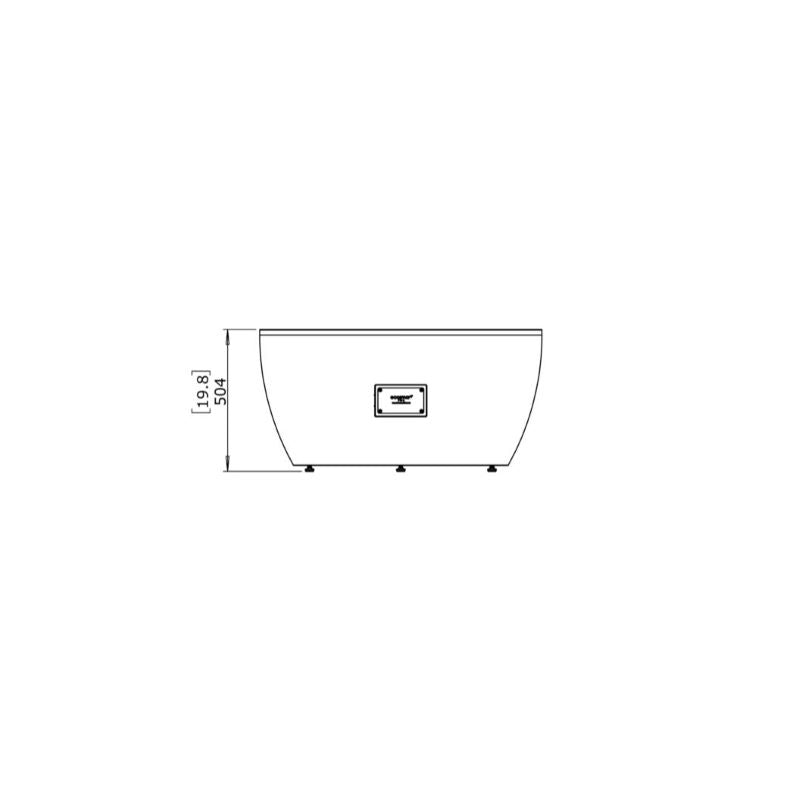 ecosmart pod 40 technical drawing front