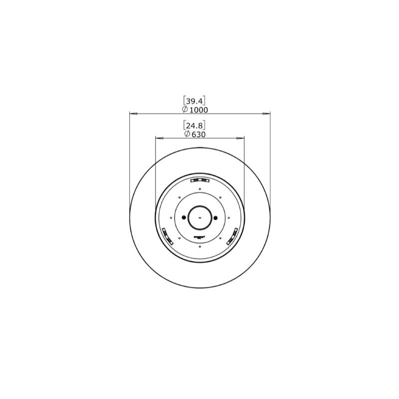 ecosmart pod 40 technical drawing-front