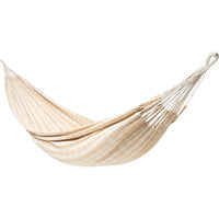 Pacific Hammock sAuthentic Double Vichy Hammock In Sand on White Background