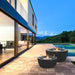 Ecosmart-Fire-Pod-30-Graphite outdoor by the pool
