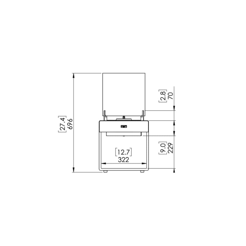 EcoSmart Fire Pop 3L Designer Fireplace