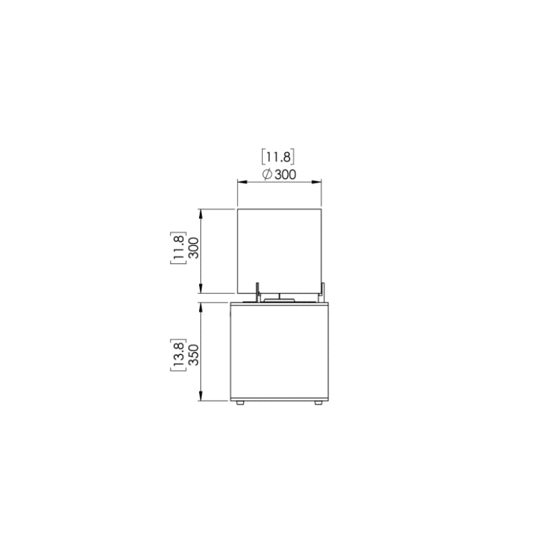 EcoSmart Fire Pop 3L Designer Fireplace