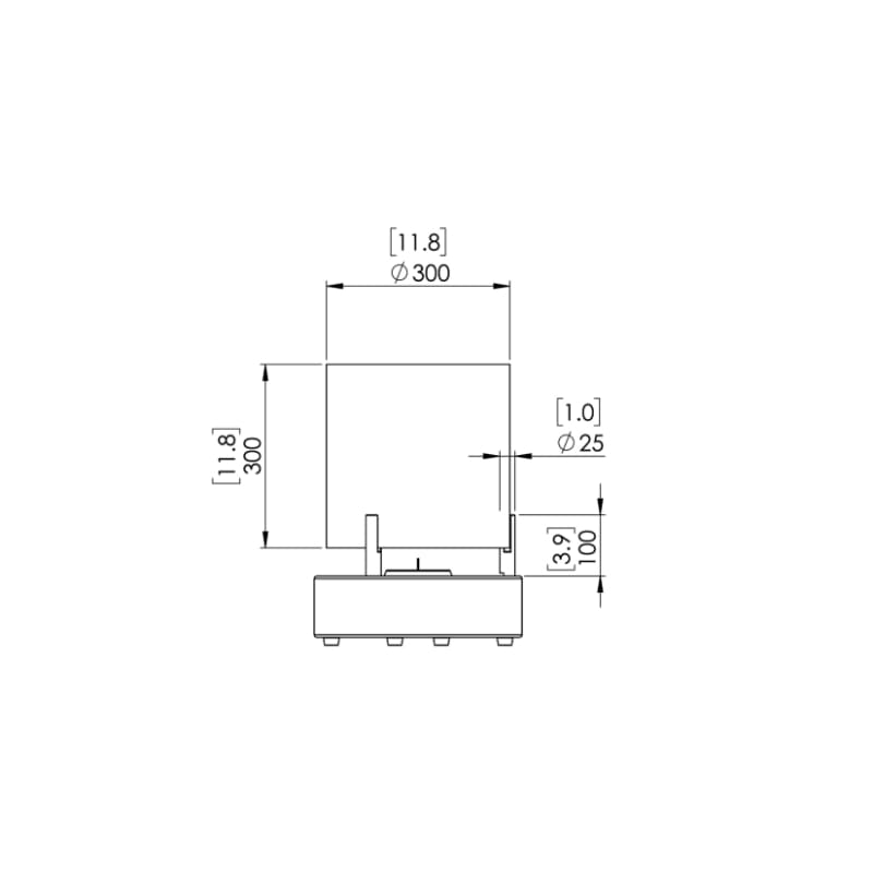 EcoSmart Fire T-Lite 3 Designer Fireplace